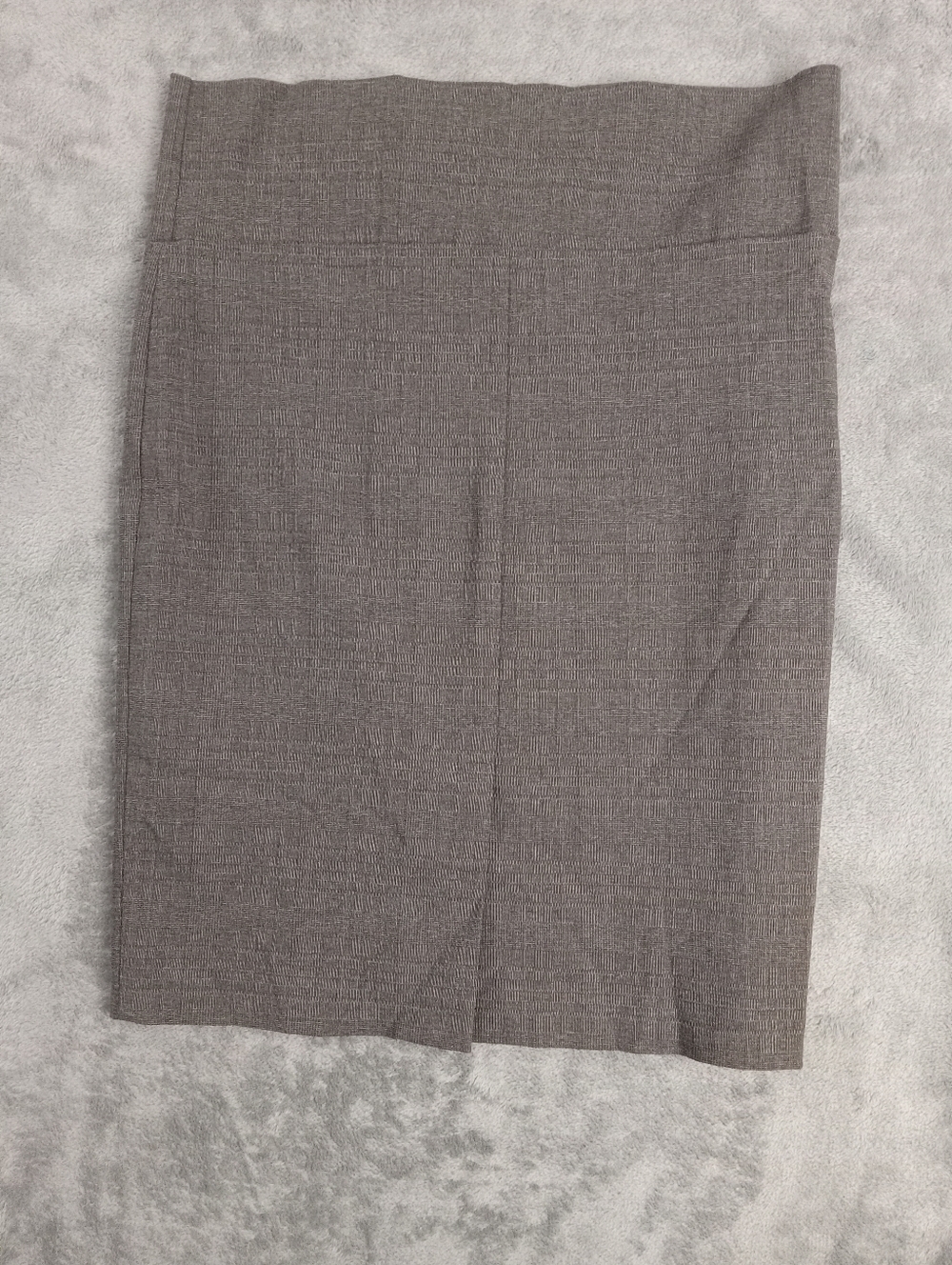 Charlotte Russe Womens Solid Pencil Back Knee Skirt Gray Size Medium - Picture 2 of 5